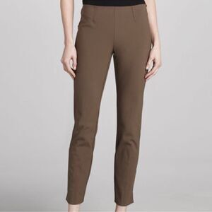Theory Belisa Cropped New Recovery Trouser Pant Brown Size 12